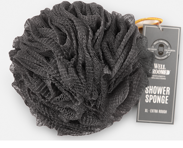 Mesh Loofah - Extra Rough Charcoal
