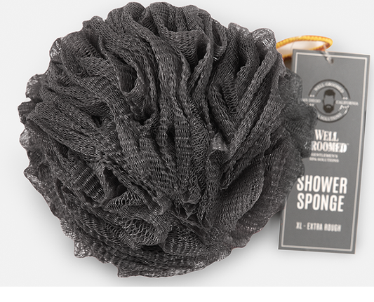 Mesh Loofah - Extra Rough Charcoal