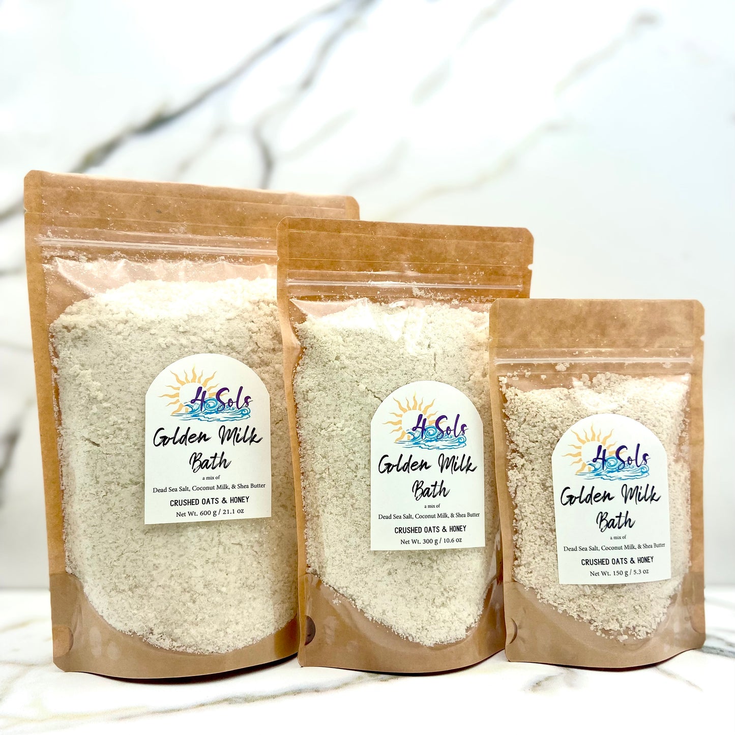 Golden Milk Bath - Crushed Oats & Honey